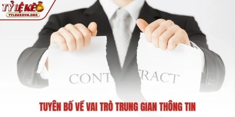 Vai trò trung gian thông tin là nền tảng miễn trừ trách nhiệm Vai trò trung gian thông tin là nền tảng miễn trừ trách nhiệm