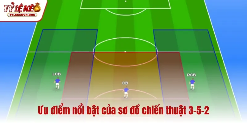 Ưu điểm nổi bật của sơ đồ chiến thuật 3-5-2