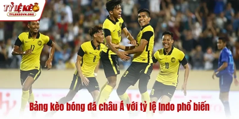 Bảng kèo bóng đá châu Á với tỷ lệ Indo phổ biến