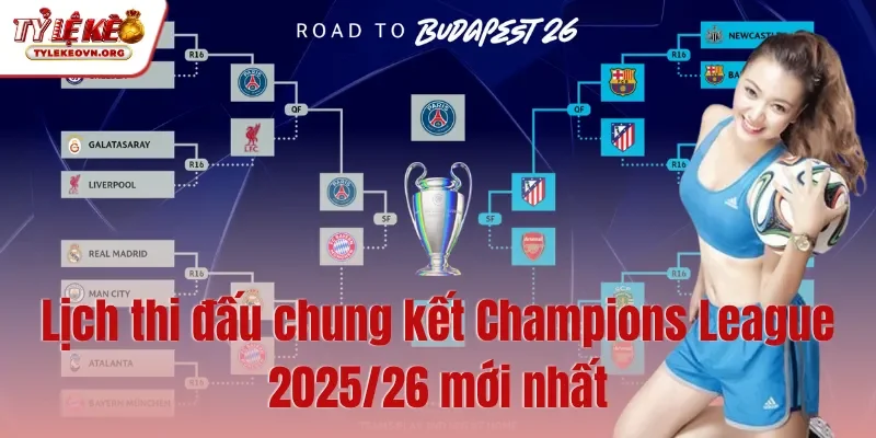 Lịch thi đấu chung kết Champions League 2025/26 mới nhất